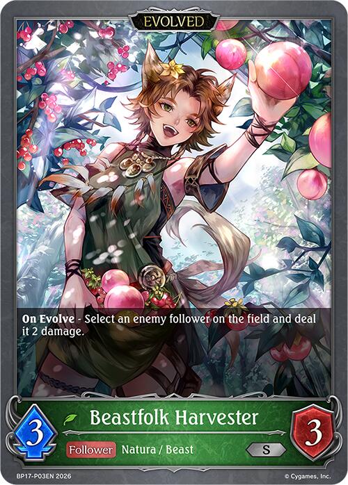 Beastfolk Harvester (Evolved) - P03EN (Foil) (BP17-P03EN) [Convergent Destinies]