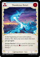 Thunderous Retort (Blue) [OMN198] (Omens of the Third Age)  Rainbow Foil