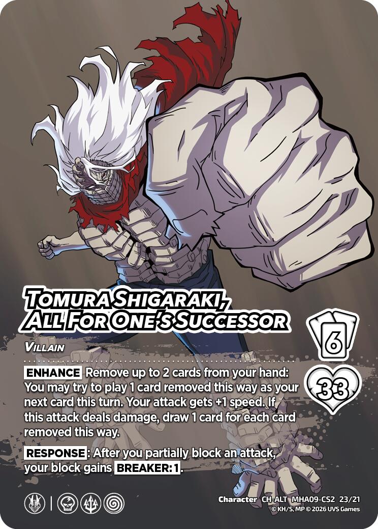 Tomura Shigaraki, All For One's Successor (Alternative Art) [Challenger Series: My Hero Academia - Final Battle]