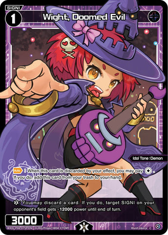 Wight, Doomed Evil (Parallel Foil) (WXDi-P08-075P[EN]) [Spread Diva]