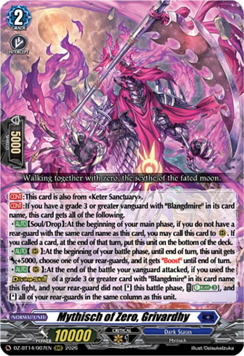 Mythisch of Zero, Grivardhy (DZ-BT14/007EN) [Envoys of the Crimson Moon]