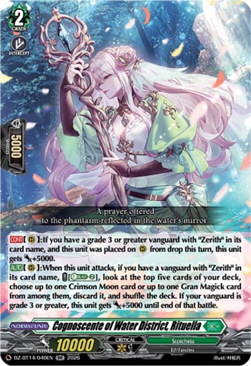 Cognoscente of Water District, Rituella (DZ-BT14/040EN) [Envoys of the Crimson Moon]