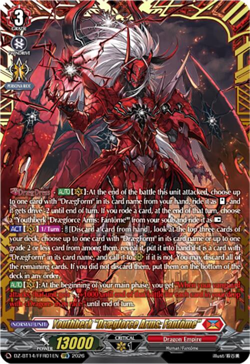 Youthberk "Draegforce Arms: Fantome" (DZ-BT14/FFR01EN) [Envoys of the Crimson Moon]