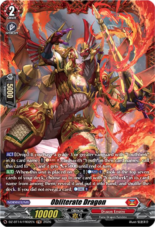 Obliterate Dragon (DZ-BT14/FR02EN) [Envoys of the Crimson Moon]