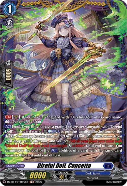 Direful Doll, Concetta (DZ-BT14/FR10EN) [Envoys of the Crimson Moon]