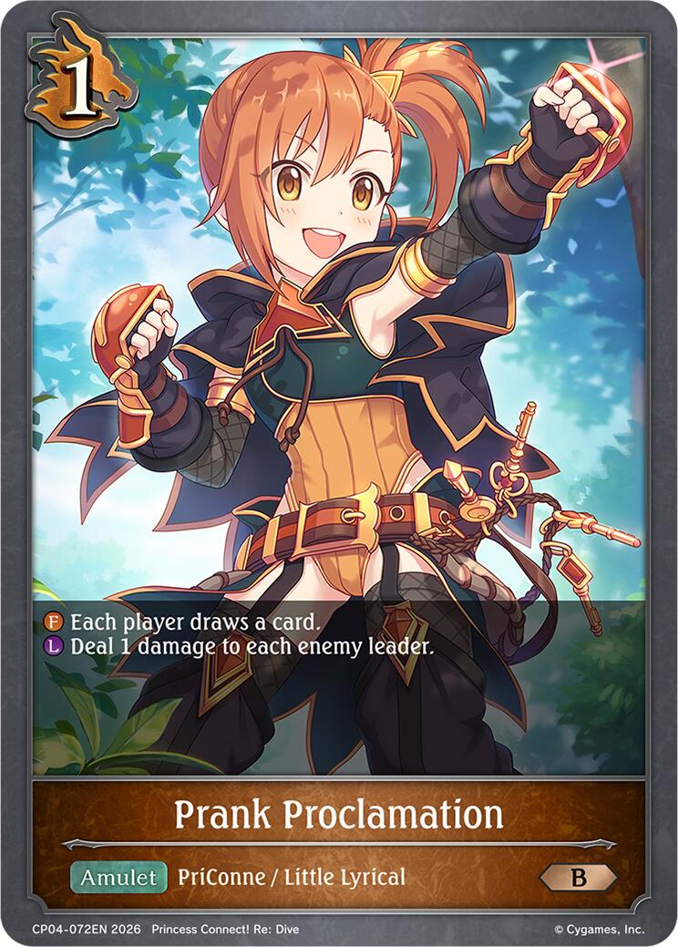 Prank Proclamation (CP04-072EN) [Princess Connect! Re: Dive]