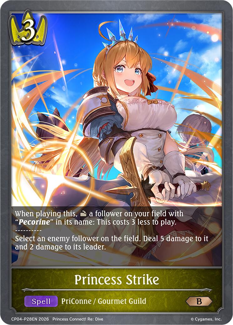 Princess Strike - P28EN (Foil) (CP04-P28EN) [Princess Connect! Re: Dive]