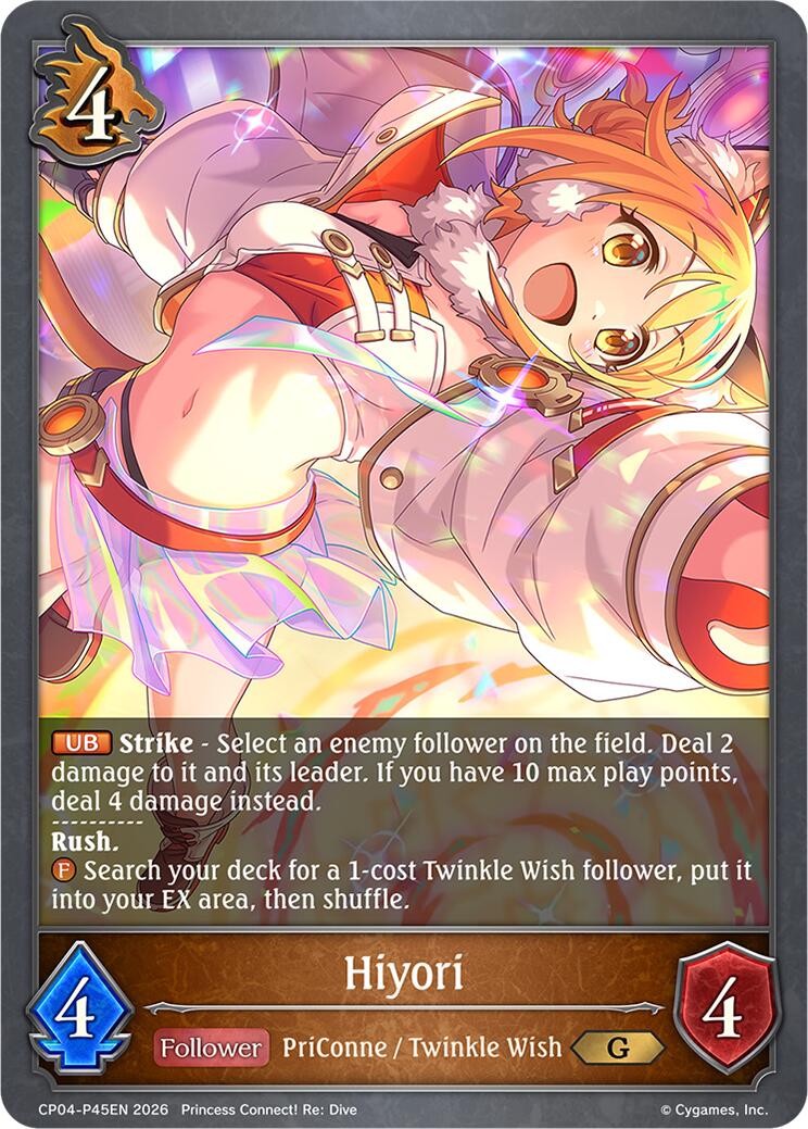 Hiyori - P45EN (Foil) (CP04-P45EN) [Princess Connect! Re: Dive]