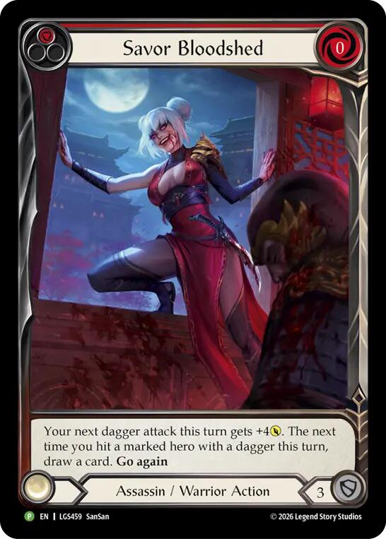 Savor Bloodshed [LGS459] (Promo)  Cold Foil