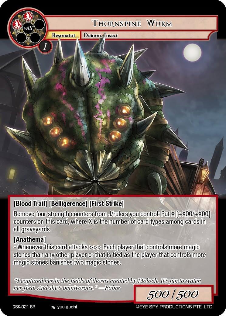 Thornspine Wurm (QSK-021 SR) [The Quest of the Seven Keys]