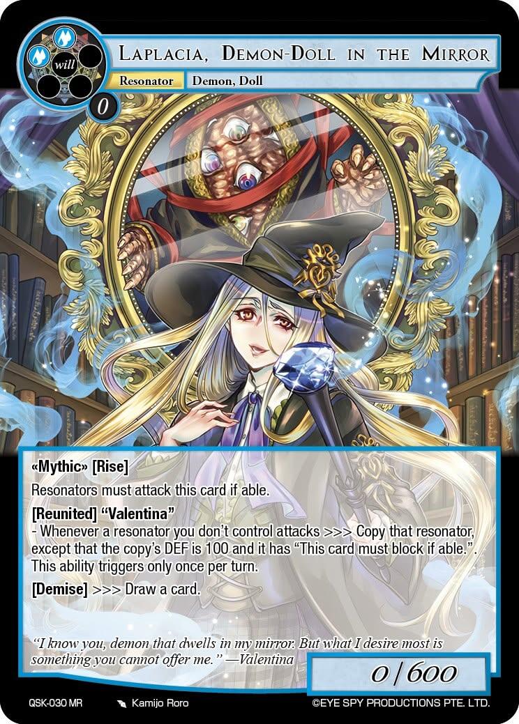 Laplacia, Demon-Doll in the Mirror (Full Art) (QSK-030 MR) [The Quest of the Seven Keys]