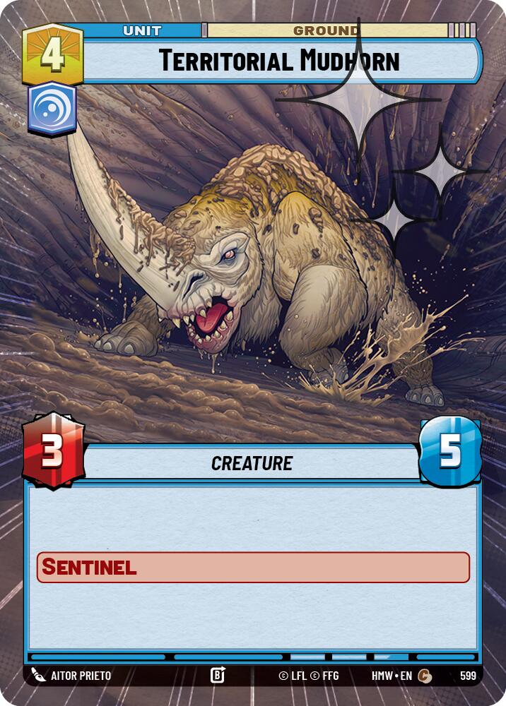Territorial Mudhorn (599) (Hyperspace Foil) (599) [Homeworlds]