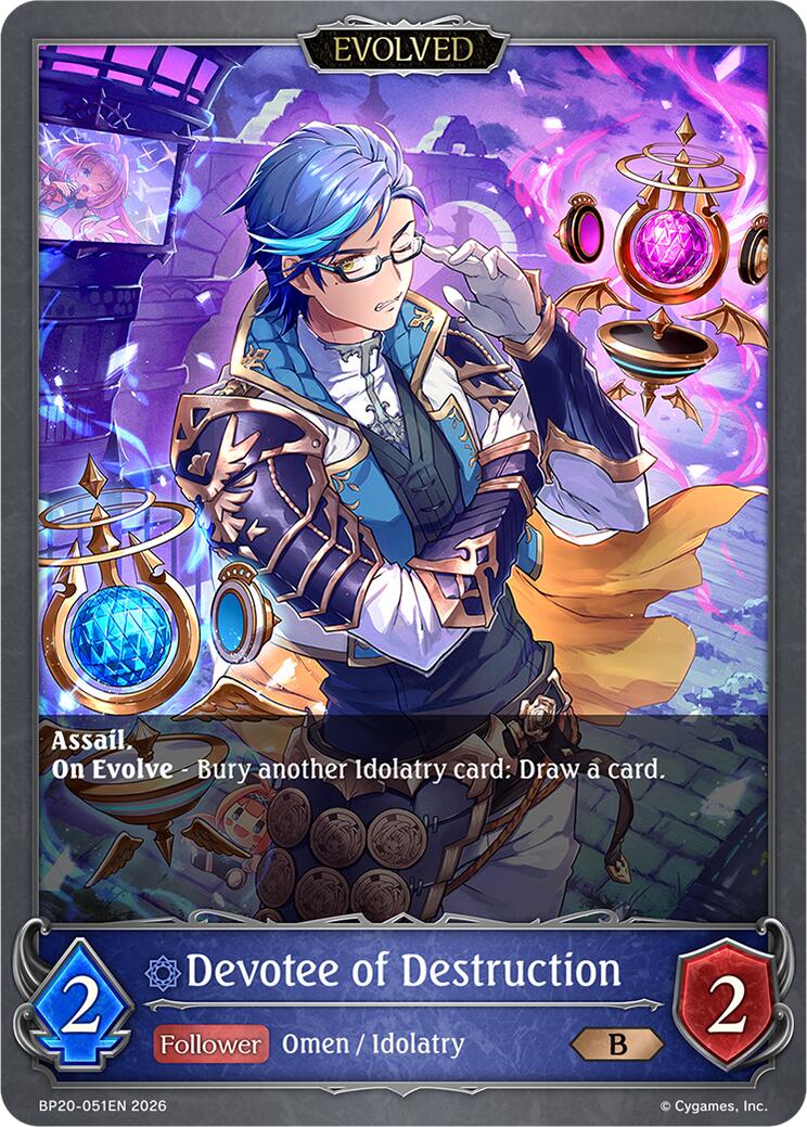 Devotee of Destruction (Evolved) (BP20-051EN) [Omens and Heirs]