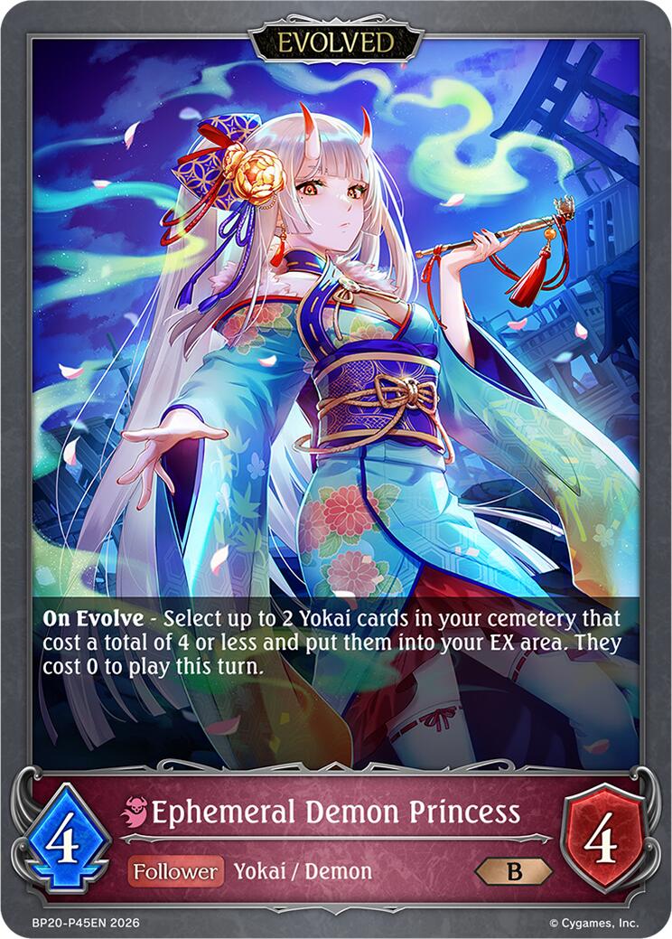 Ephemeral Demon Princess (Evolved) - P45EN (Foil) (BP20-P45EN) [Omens and Heirs]