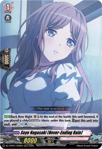 Soyo Nagasaki [Never-Ending Rain] (DZ-TBP01/039EN) [BanG Dream! Girls Band Party!]
