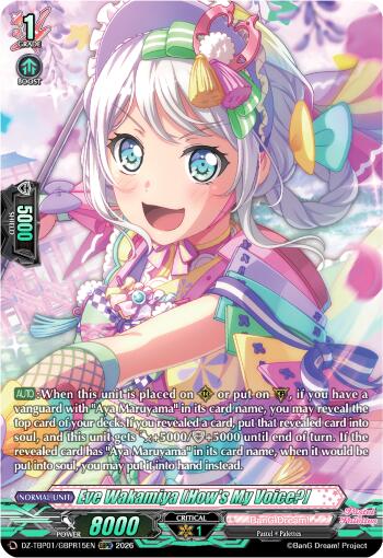 Eve Wakamiya [How's My Voice?] (DZ-TBP01/GBPR15EN) [BanG Dream! Girls Band Party!]