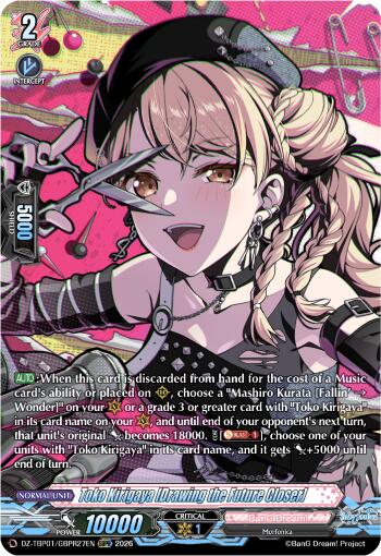 Toko Kirigaya [Drawing the Future Closer] (DZ-TBP01/GBPR27EN) [BanG Dream! Girls Band Party!]