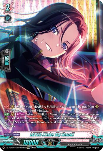 LAYER [Take My Hand] (DZ-TBP01/GBPR61EN) [BanG Dream! Girls Band Party!]