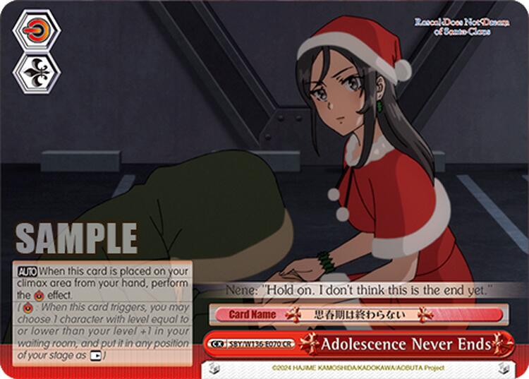 Adolescence Never Ends (SBY/W136-E070) [Rascal Does Not Dream of Santa Claus]