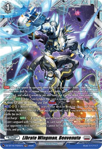 Librate Wingman, Benvenuto (DZ-BT16/FR25EN) [Parallactic Dawn]