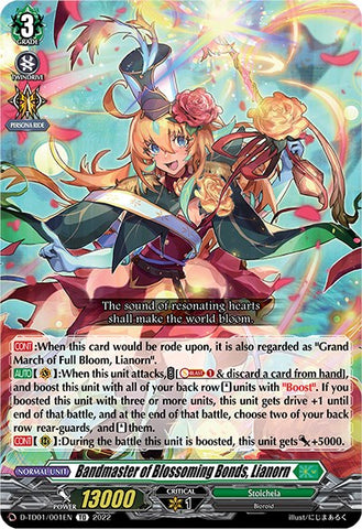 Bandmaster of Blossoming Bonds, Lianorn (D-TD01/001EN) [Urara Haneyama -Bandmaster of Blossoming Bonds-]