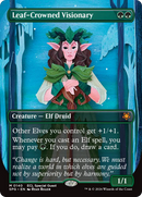 Leaf-Crowned Visionary (Borderless) [Lorwyn Eclipsed Special Guests]