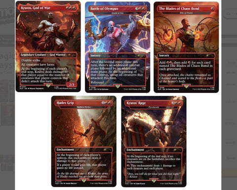 Magic the Gathering Secret Lair Playstation God of War Greek (Non Foil)