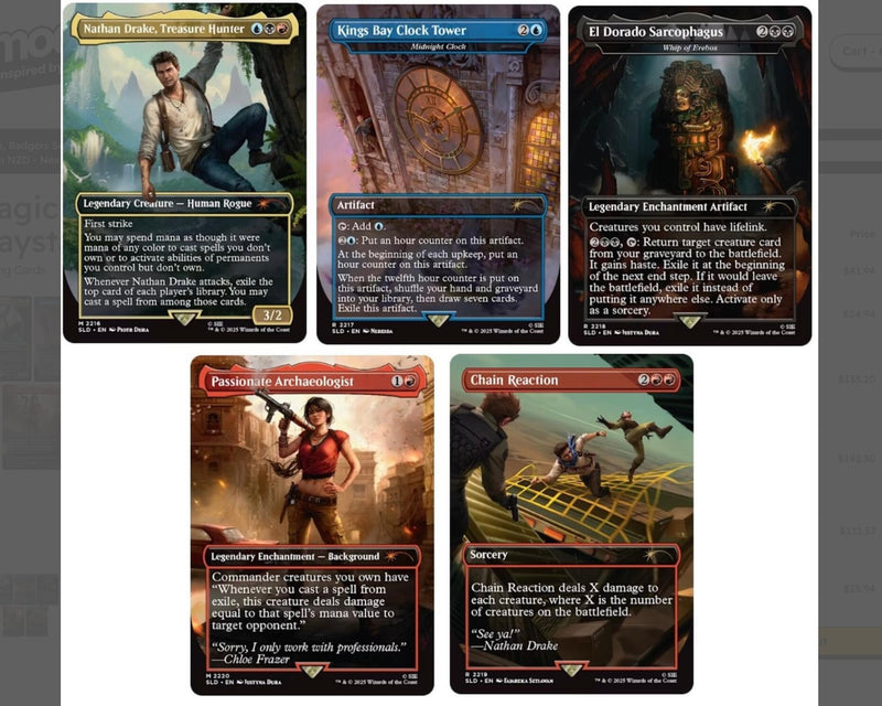 Magic the Gathering Secret Lair Playstation Uncharted (Non Foil)