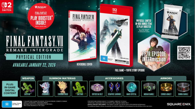 SW2 FINAL FANTASY VII Remake Intergrade (Includes Magic The Gathering FINAL FANTASY Play Booster)