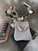 Metal Bullet Dice Set with Revolver Cylinder Dice Storage