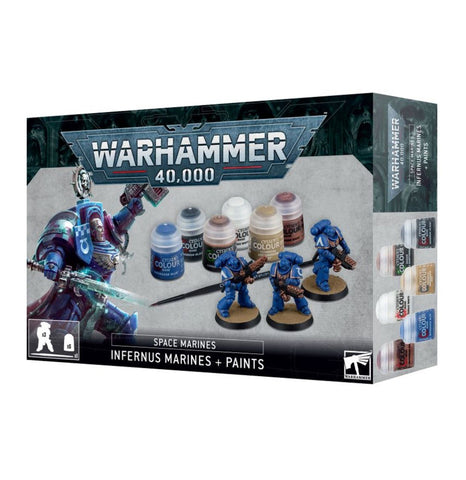 Space Marines: Infernus Marines + Paints Set - Warhammer 40,000