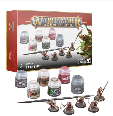 Warhammer Age of Sigma Skaven Paint Set