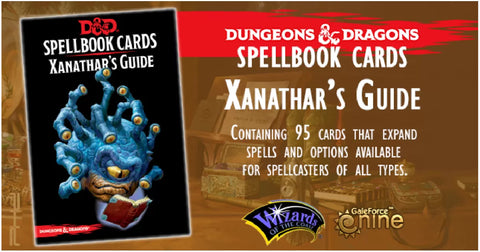 D&D Spellbook Cards Xanathar’s Guide to Everything