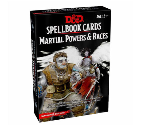 D&D Spellbook Cards Martial Powers & Races