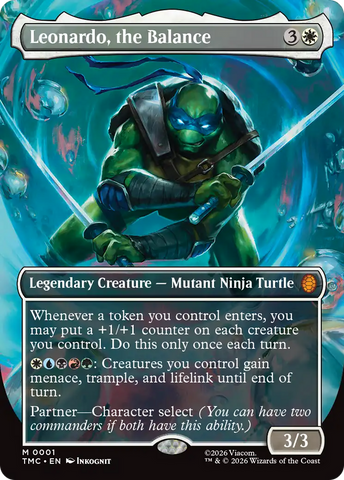 Leonardo, the Balance (Borderless) [Teenage Mutant Ninja Turtles Commander]