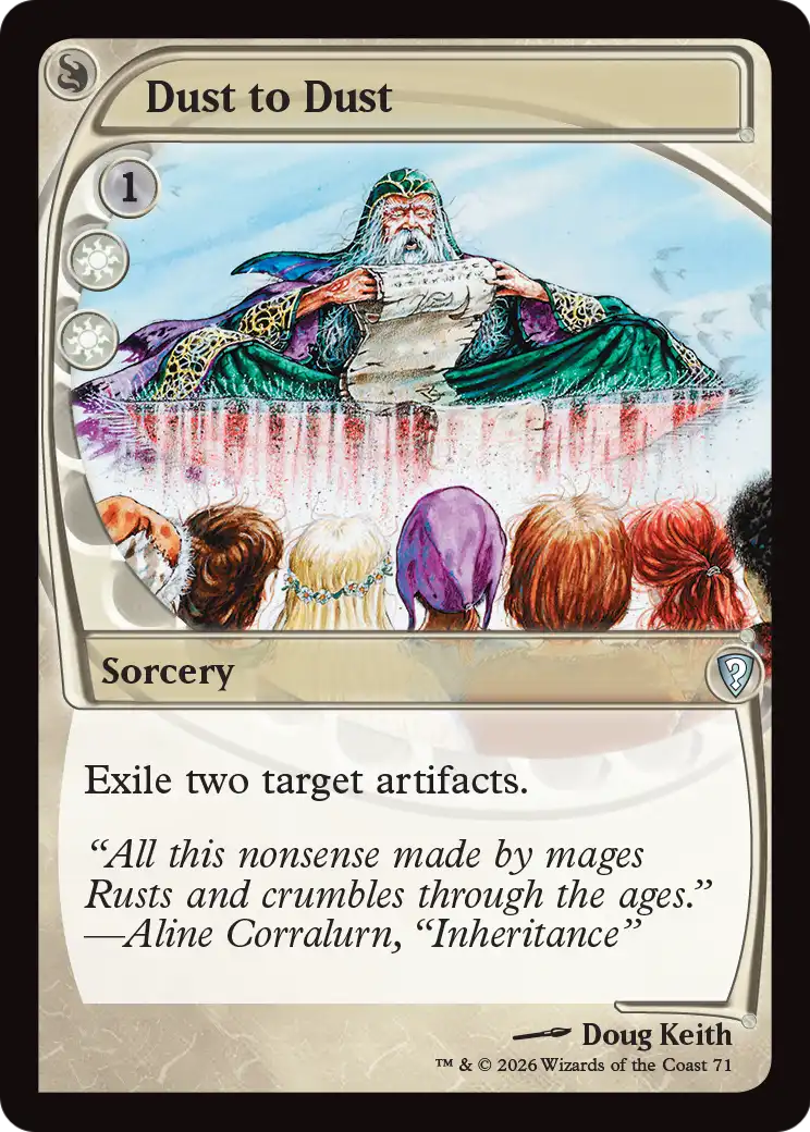 Dust to Dust (Future Sight) [Mystery Booster: Commander Edition]