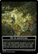 Wicked Role / Cursed Role // Emblem - On An Adventure Double-Sided Token [Wilds of Eldraine Tokens]
