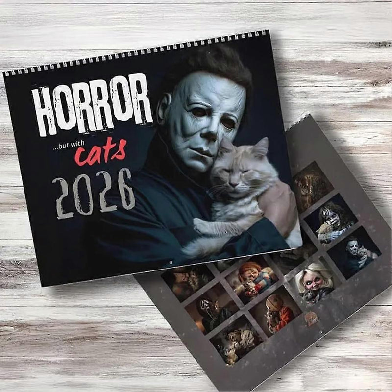Horror ...but with cats 2026 Calendar