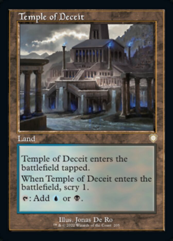 Temple of Deceit (Retro) [The Brothers' War Commander]