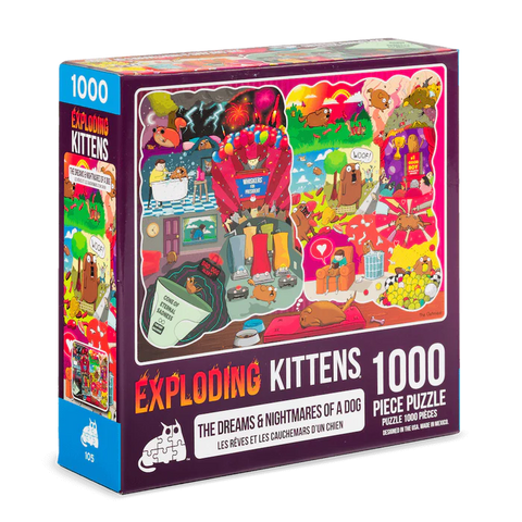 Exploding Kittens Dreams & Nightmares of a Dog Jigsaw from Exploding Kittens