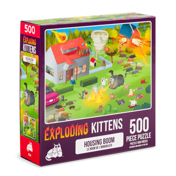 Exploding Kittens Housing Boom Jigsaw from Exploding Kittens