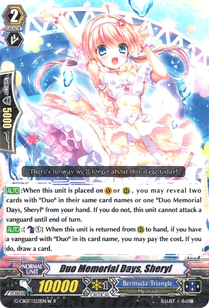 Duo Memorial Days, Sheryl (White) (G-CB07/022EN-W) [Divas' Festa]