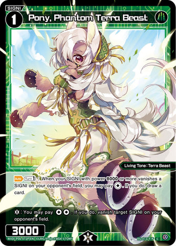 Pony, Phantom Terra Beast (Parallel Foil) (WXDi-P06-072P[EN]) [Welcome Back Diva: selector]