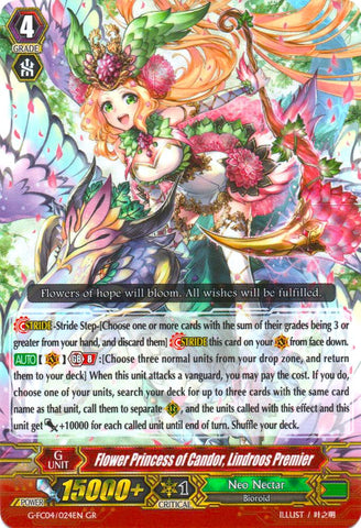 Flower Princess of Candor, Lindroos Premier (G-FC04/024EN) [Fighters Collection 2017]