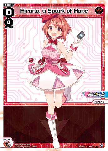 Hirana, a Spark of Hope (WXDi-D03-001) [Diva Debut Deck D03: Rei Hirana Akino]