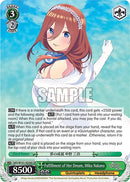 Fulfillment of Her Dream, Miku Nakano (5HY/W101-E036S SR) [The Quintessential Quintuplets Movie]