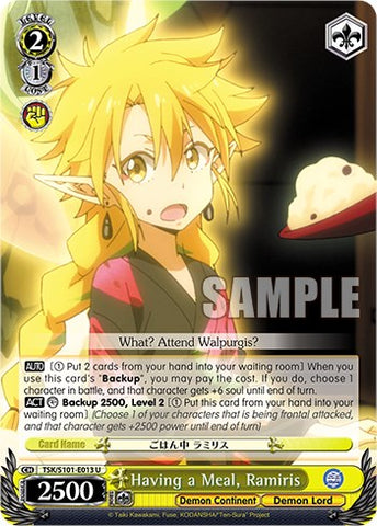 Having a Meal, Ramiris [That Time I Got Reincarnated as a Slime Vol.3]