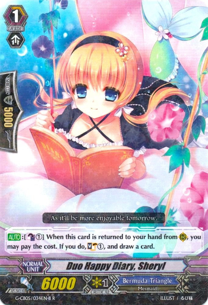Duo Happy Diary, Sheryl (Black) (G-CB05/034EN B) [Prismatic Divas]