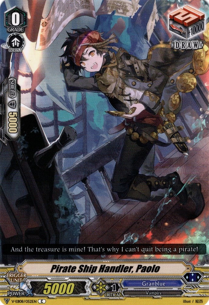 Pirate Ship Handler, Paolo (V-EB08/052EN) [My Glorious Justice]