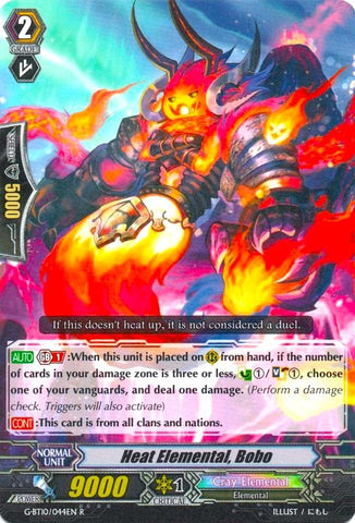 Heat Elemental, Bobo (G-BT10/044EN) [Raging Clash of the Blade Fangs]